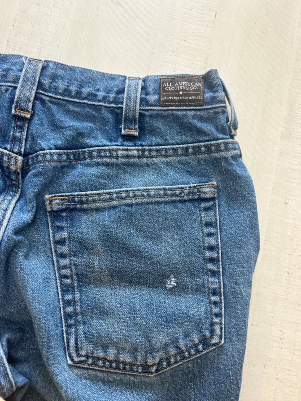 All American Clothing Co. Men's 32x32 Blue Relaxed fit Straight Jeans